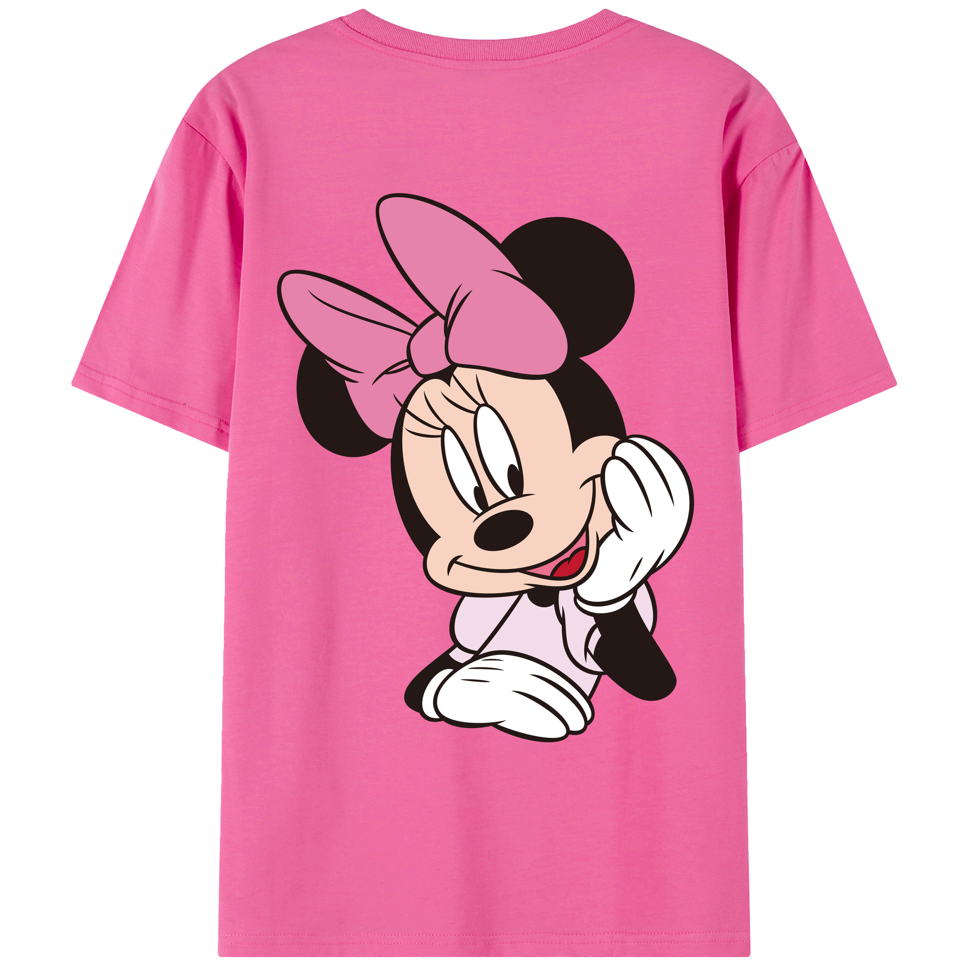 （画像用） ミッキーマウス Mickey Mouse レディース半袖Tシャツ(バックプリント)